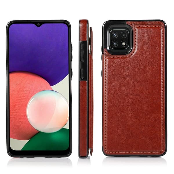 Glat cover med kortrum - Samsung Galaxy A22 5G Vit