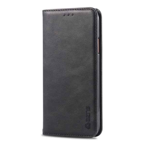 iPhone XS MAX - Kraftfullt Exklusivt Retro Plånboksfodral Svart Svart