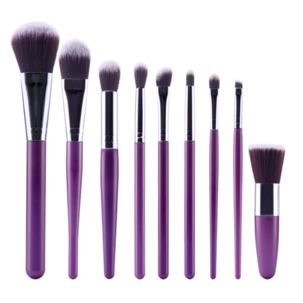 K-Minerals Elegant set av Sminkborstar (9-delar) Rosa/Svart