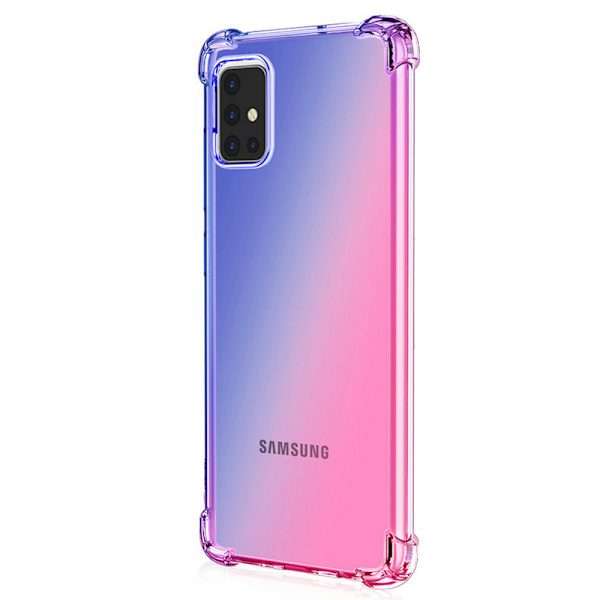 Beskyttende Silikone Cover FLOVEME - Samsung Galaxy A71 Blå/Rosa