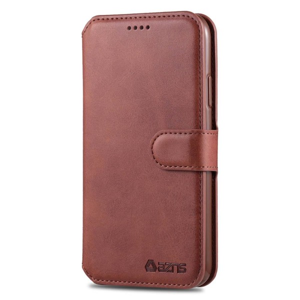 Praktisk Yazunshi Wallet Case - iPhone 12 Pro Max Röd