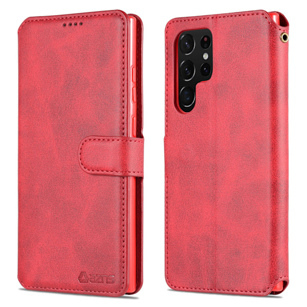 Praktiskt Plånboksfodral - Samsung Galaxy S23 Ultra Blå