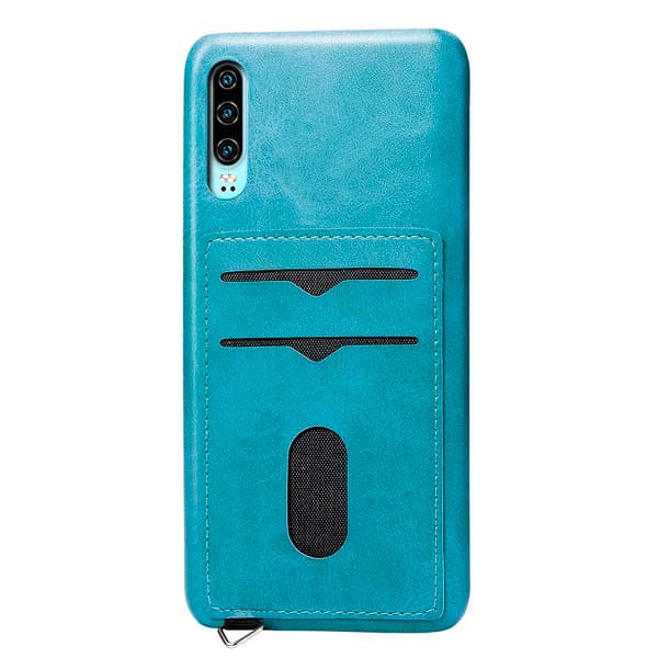 Huawei P30 - Skal med Korthållare Mörkbrun Mörkbrun