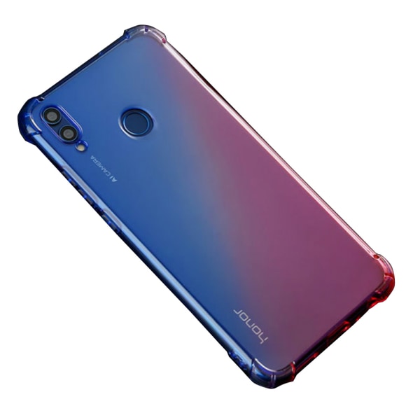Huawei P Smart 2019 - Genomtänkt Robust Skal Blå/Rosa