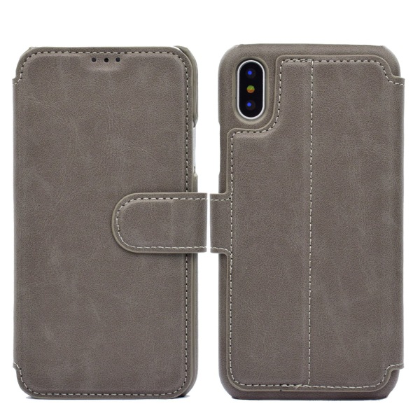 ROYBEN Wallet etui til iPhone X/XS Brun