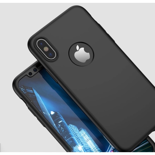 iPhone X/XS - etui (360Guard) Blå