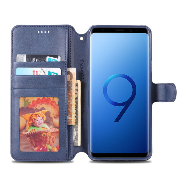 Glatt (YAZUNSHI) lommebokdeksel - Samsung Galaxy S9 Blå