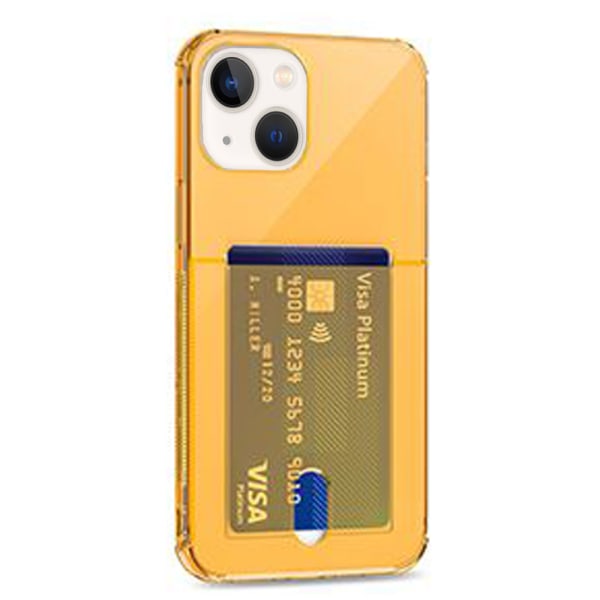 Smart Protective cover med plads til kort - iPhone 13 Mini Orange