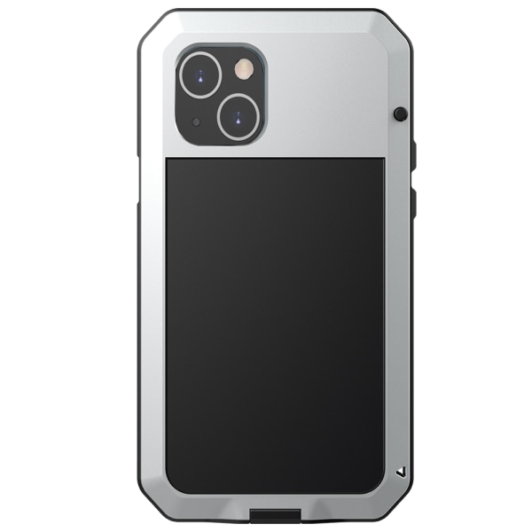 iPhone 15 - Skyddande HEAVY DUTY Aluminium Skal Silver