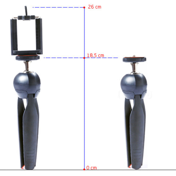 Smidig Tripod (YUNTENG) 228 Mini Svart