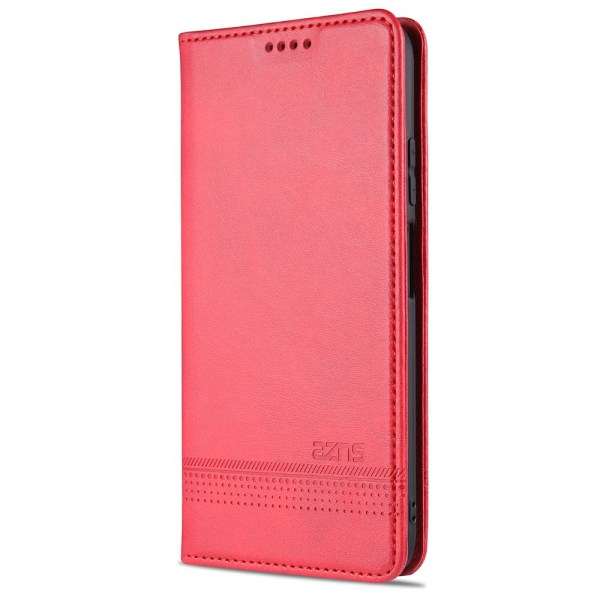 AZNS Plånboksfodral för Xiaomi Mi 10T Pro Röd