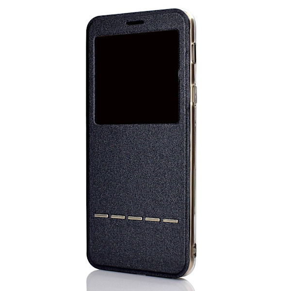 Samsung Galaxy J4 2018 - Fodral med Svarsfunktion (LEMAN) Guld