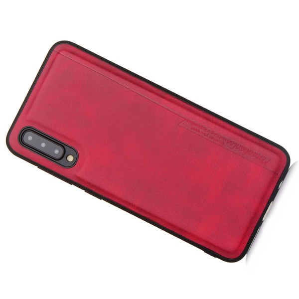 Stötdämpande Skal Pu-Läder - Samsung Galaxy A50 Svart