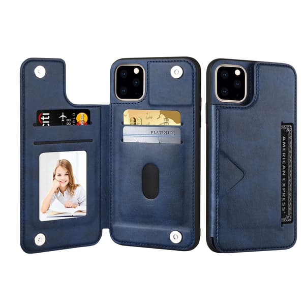 Praktisk etui med kortholder - iPhone 14 Pro Svart