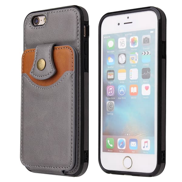 Smidigt Skal med Kortfack - iPhone 7 Röd