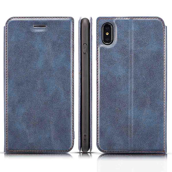 iPhone X/XS - Pl�nboksfodral Svart