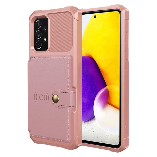 Effektivt cover med kortrum - Samsung Galaxy A52 Svart