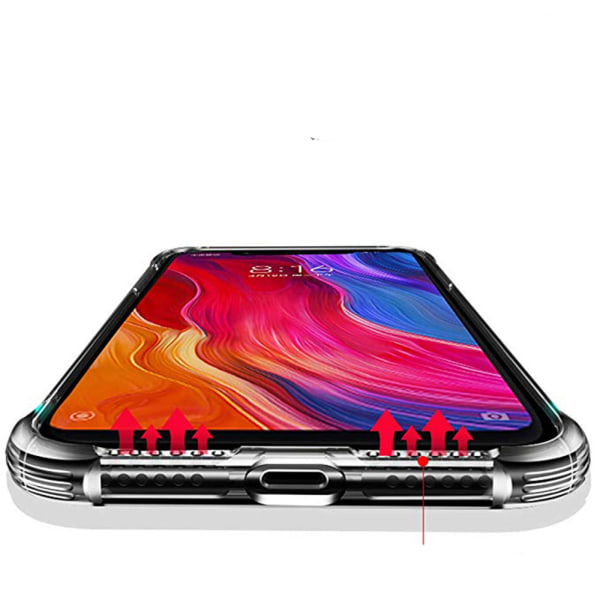 Huawei Y6 2019 - Iskunkestävä silikonikuori Transparent/Genomskinlig