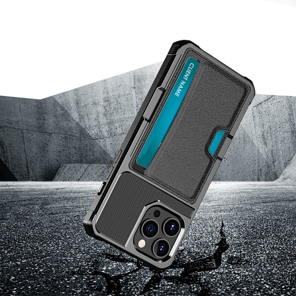 iPhone 12 Pro Max - Minimalistiskt Kortfodral med Fullt Skydd