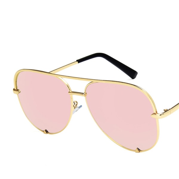 Eleganta Solglasögon som är Polariserade Guld/Rosa