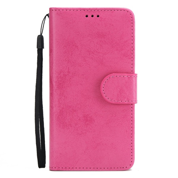 iPhone XR - Silk-Touch etui med pung og skal Rosa