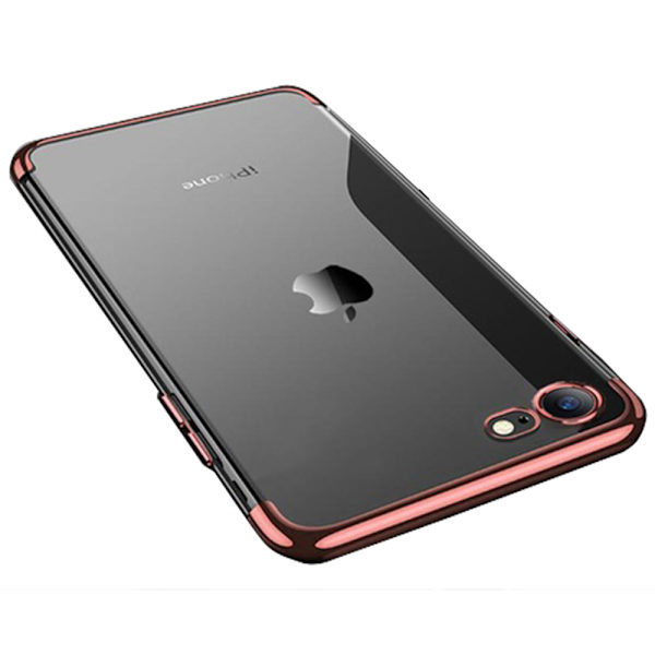 Exklusivt Elegant Smart Silikonskal för iPhone 7 (MAX SKYDD) Roséguld