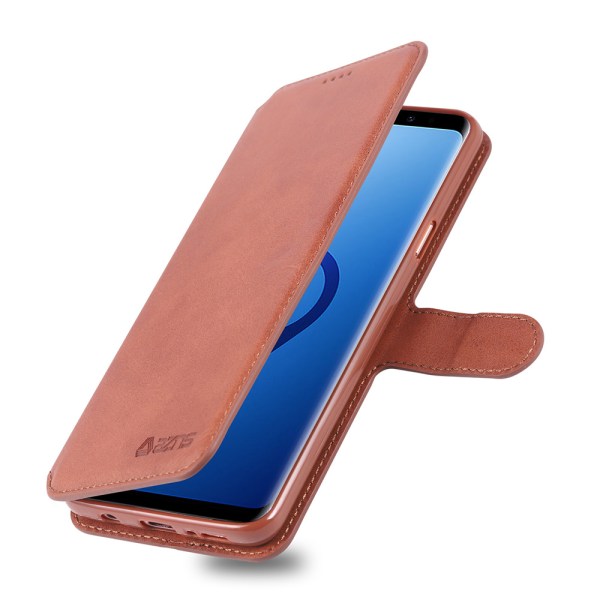 Glatt (YAZUNSHI) lommebokdeksel - Samsung Galaxy S9 Brun