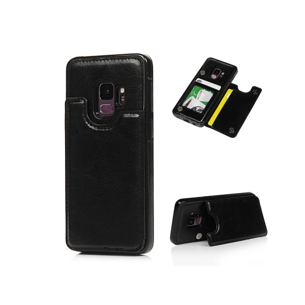 Stilsäkert Plånboksskal (M-Safe) för Samsung Galaxy S9 Brun