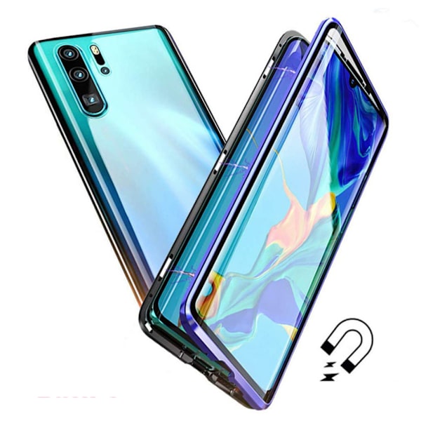 Praktiskt Dubbelt Magnetiskt Skal - Huawei P30 Pro Blå