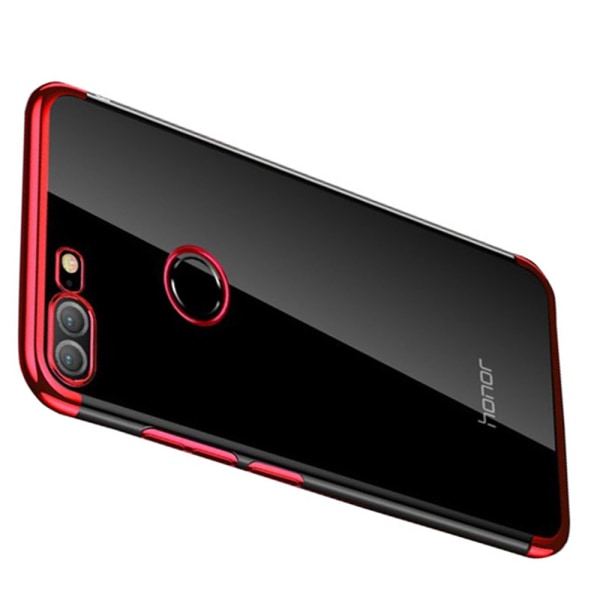 Stilsäkert Skyddande Silikonskal - Huawei Honor 9 Lite Röd
