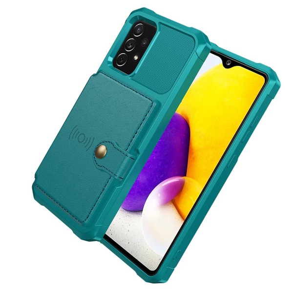 Cover med kortslot - Samsung Galaxy A23 5G Grön