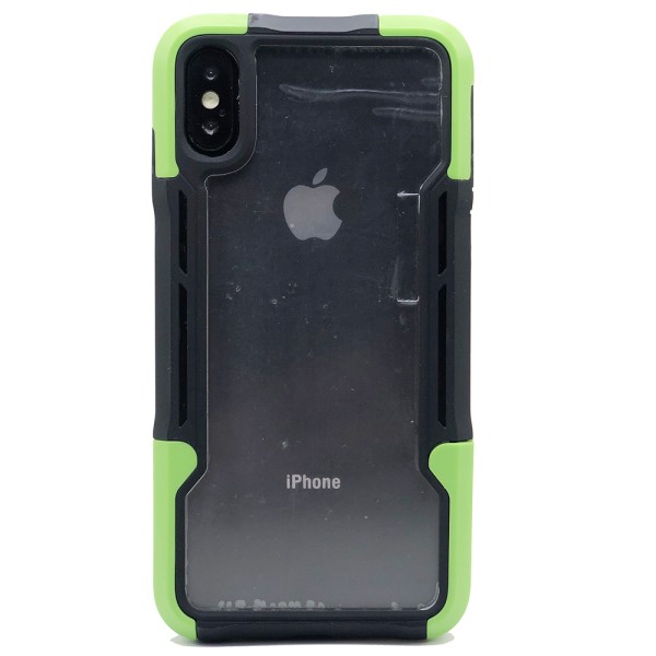 Stilfuldt stødabsorberende cover - iPhone X/XS Grön