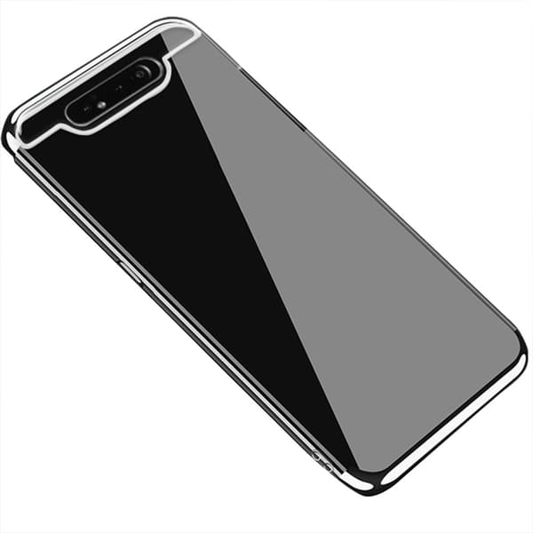 Genomtänkt Slittåligt Silikonskal - Samsung Galaxy A80 Roséguld