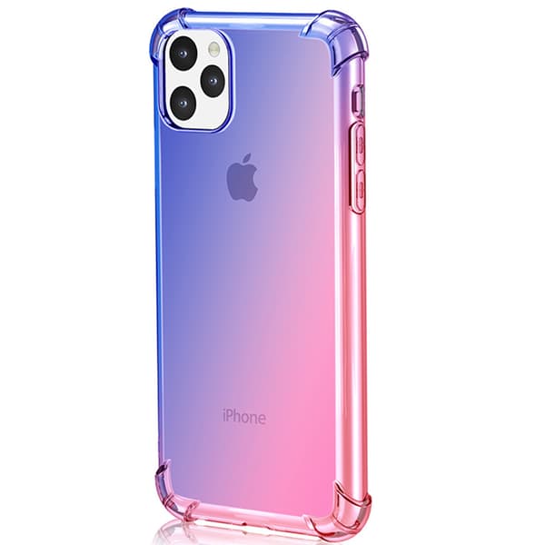 Professionellt Silikonskal (FLOVEME) - iPhone 11 Pro Rosa/Lila