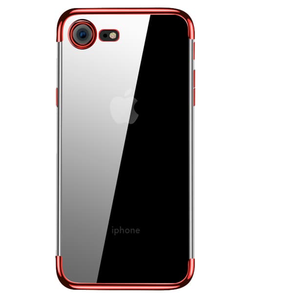 Elegant Exklusivt Silikonskal FLOVEME iPhone 7 (MAX SKYDD) Silver