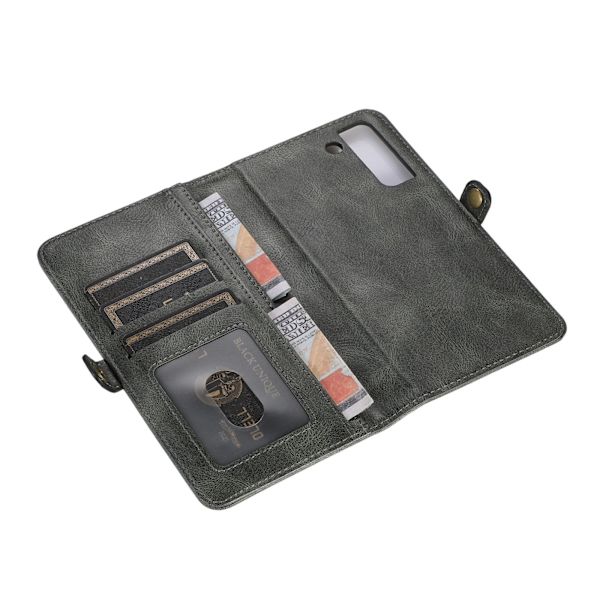 Smooth 2-1 Wallet Case - Samsung Galaxy S21 FE Mörkblå