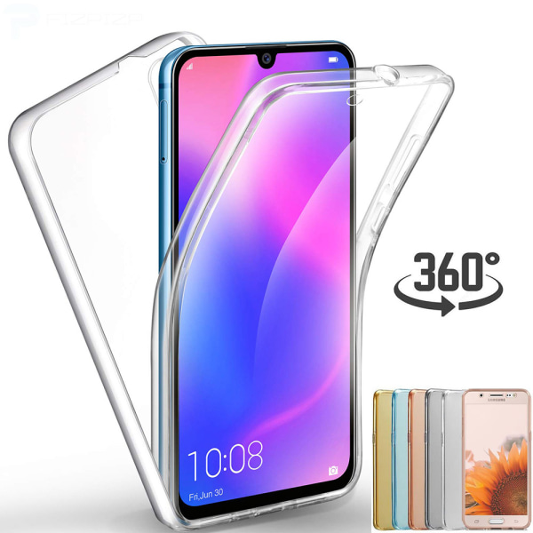 Huawei P30 - Robust NORTH Beskyttende Full Cover Silikone Cover Guld