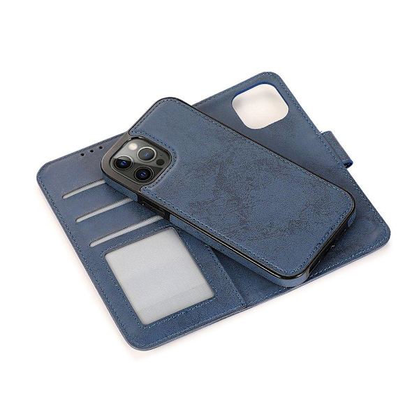 Professionellt Dubbelfunktion Plånboksfodral - iPhone 12 Pro Svart