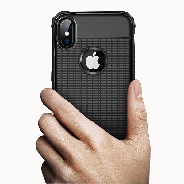 iPhone XS Max - Stilrent Skyddande Skal (LEMAN) Marinblå Marinblå