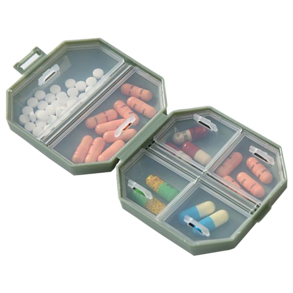 Käytännöllinen ja kestävä Mini Dosett 6-osastoinen Grön