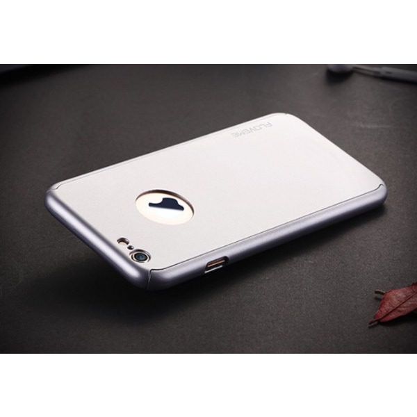 Käytännöllinen suojakuori iPhone 7 PLUS -puhelimelle (Etu- ja takaosa) SILVER Silver/Grå