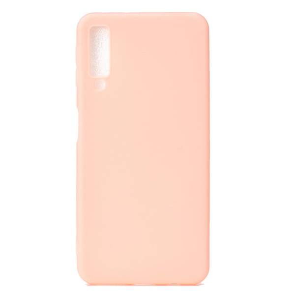 Praktiskt Matt Silikonskal (NKOBEE) - Samsung Galaxy A7 2018 Frostad