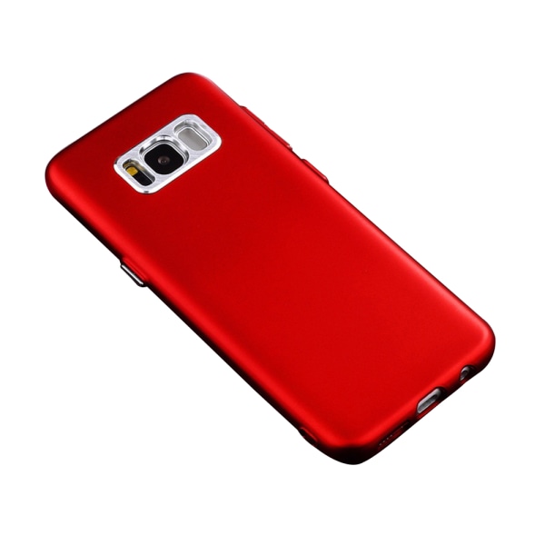 Tyylikäs suojus öljy-kuoriviimeistelyllä Samsung Galaxy S8:lle Blå