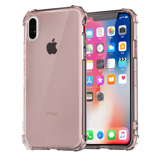 Smart Silikonskal EXTRA SKYDD för iPhone XS Max Guld-Mörk