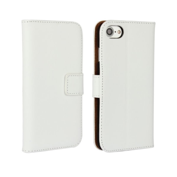 Stilfuldt Praktisk VINTAGE Wallet etui i læder iPhone 7 PLUS Blå