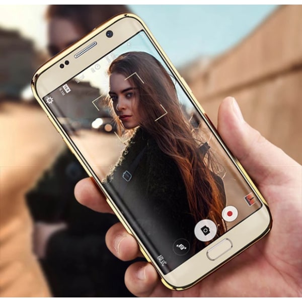 Samsung Galaxy S6 Edge - Stilrent Silikonskal från LEMAN Grå