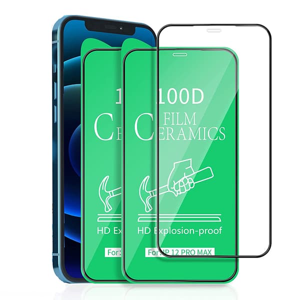 3-PACK Keramiskt Skärmskydd HD 0,3mm iPhone 14 Pro Transparent