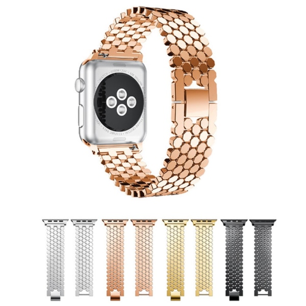 Glat og elegant rem til Apple Watch 42 mm "3/2/1" Svart