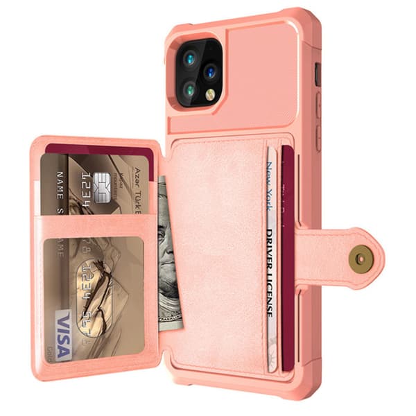 Stilsäkert Skyddsskal med Kortfack - iPhone 11 Blå