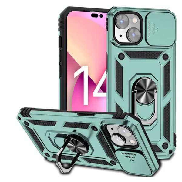 iPhone 15 Armor Skal  Stöttåligt och Smidigt Guld